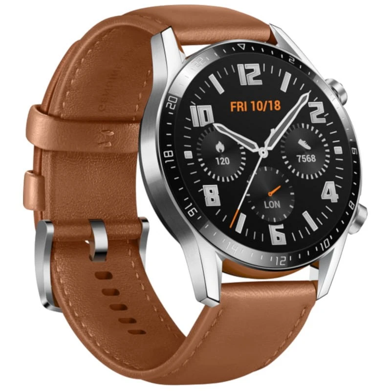 Huawei GT 2 Smart Watch - 1.39'' - Black, Orange, Brown