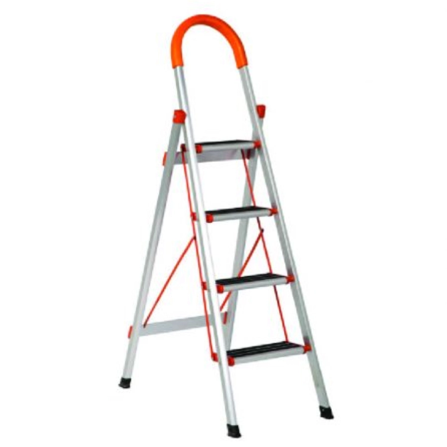 4 Step Stainless Steel Ladder