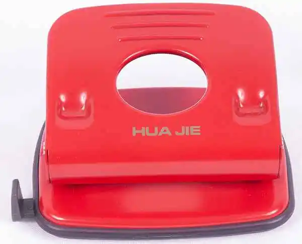 2 Hole Paper Punch - red