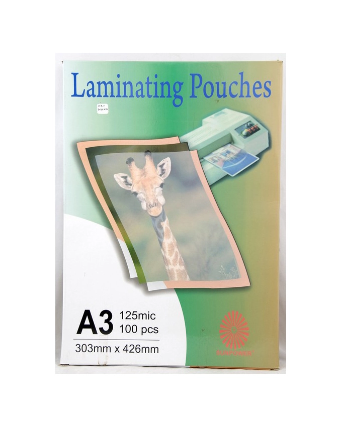 A3 Laminating Pouch 125Mu 100Pcs/Pkt