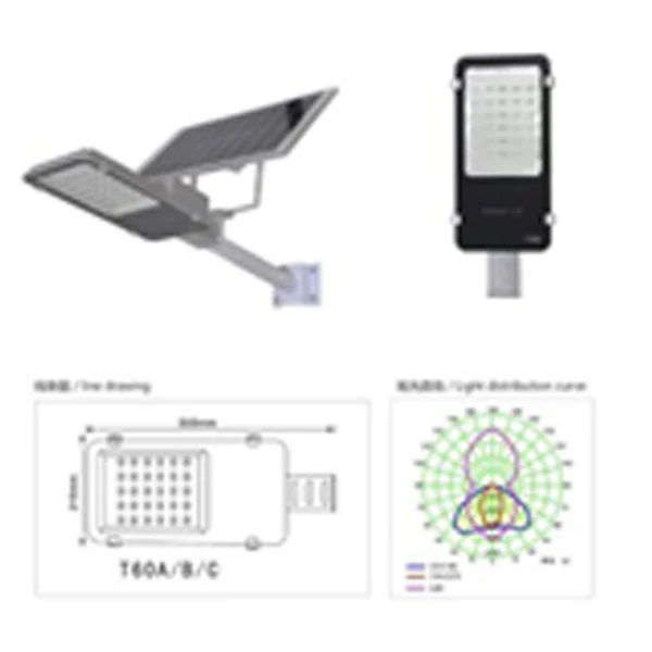 30W Led Solar Street Light Ball Type Wth 15W/6V Solar, 12Ah/3.2V Battery