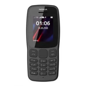 Nokia 106 (Dual SIM)- 1.8"- 4GB RAM + 4GB ROM- Black