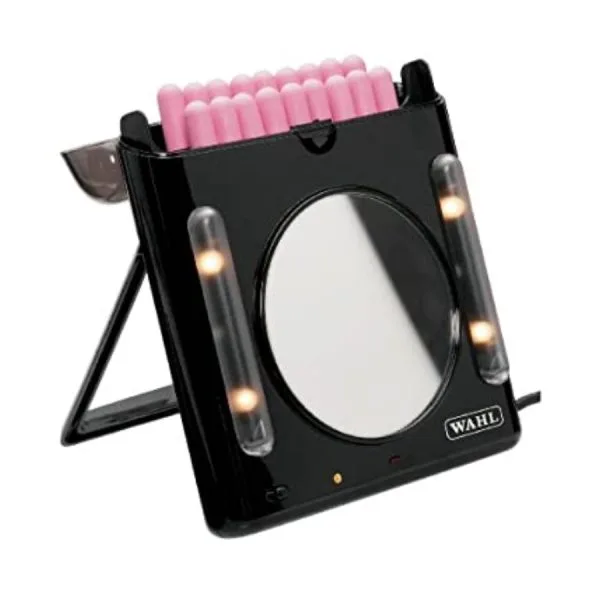 Flexi Style's Pink In Case, W/Lighted Mirror, With Heating Case