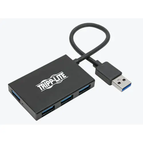 Portable, Aluminum Tripp-Lite 4-Port USB 3.0 SuperSpeed Slim Hub,