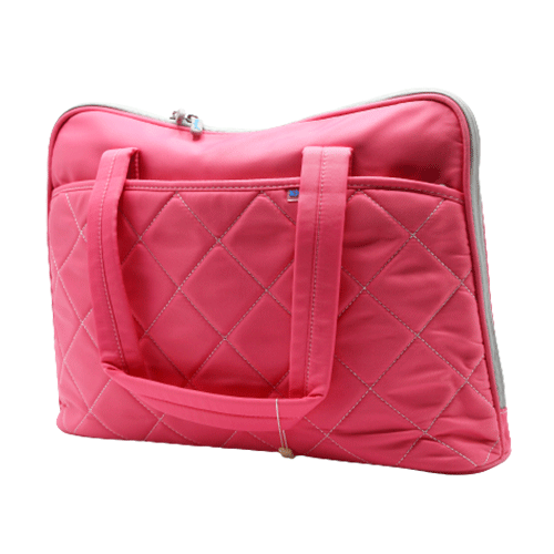 Kingsons Laptop Bag For Ladies – 14” – With Long Handle – Pink