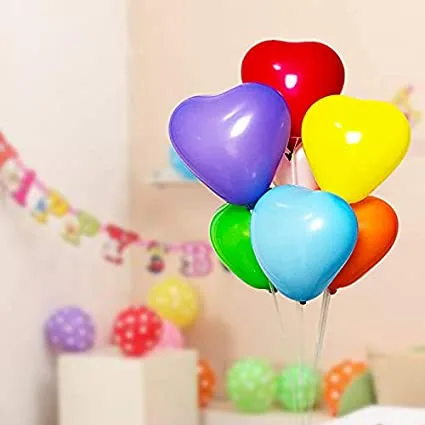 Heart shaped Balloon Standard & Pastel Assorted Color 20pcs/card