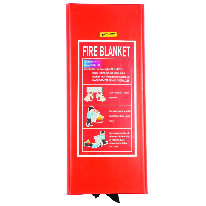 Fire Blanket, Red Box 6Ftx6Ft China