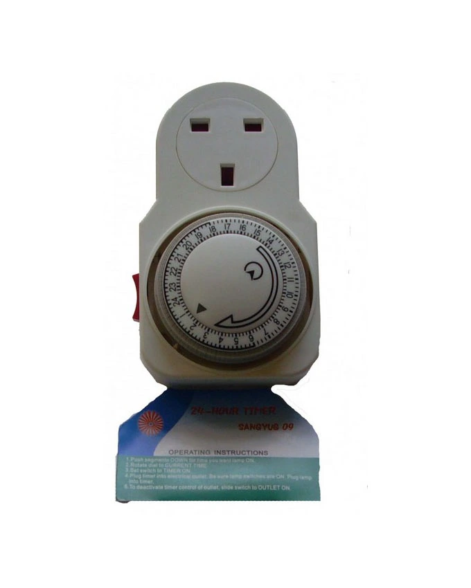 24 Hour Timer With 3 Pin Uk Plug