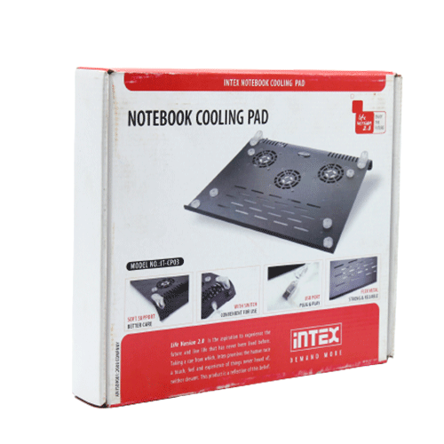 Intex It Cp03 - Laptop Cooling Pad- Black