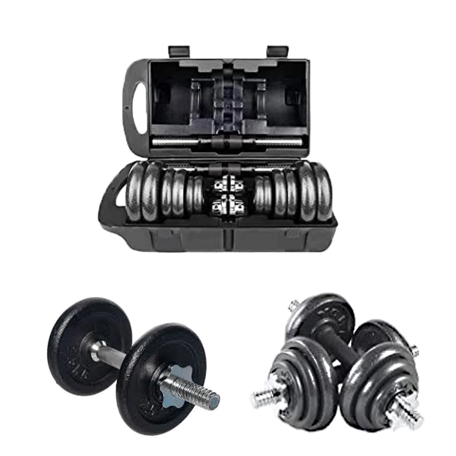 2Okg Adjustable Dumbell Set With Carry Case Sets