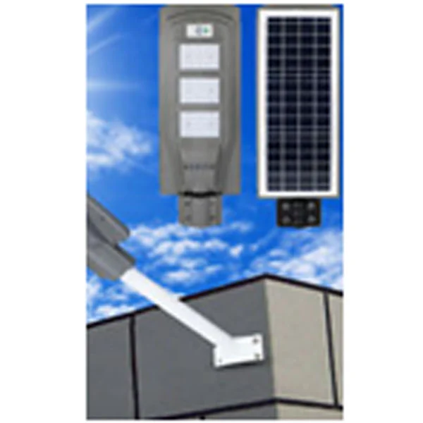 Integrated Led Solar Street Light 60W, 15W/6V Solar Panel, 12Ah/3.2V Battery