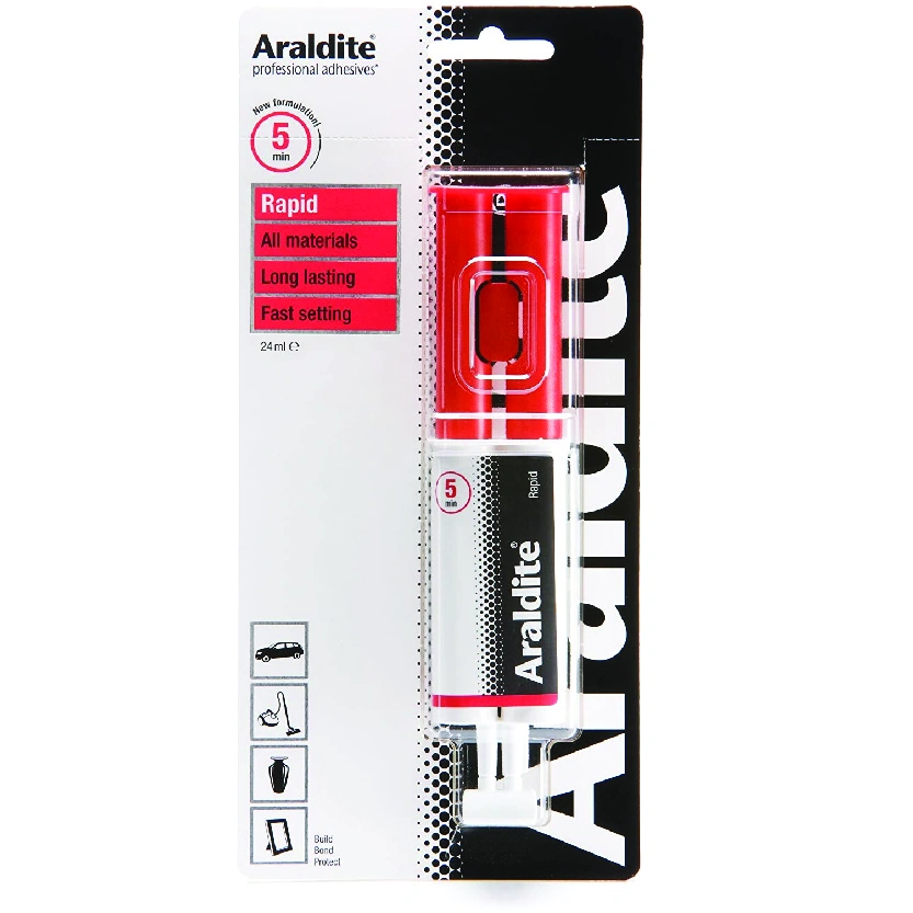 Adhesive Rapid Transparent Syringe, 5Min 24Ml Araldite