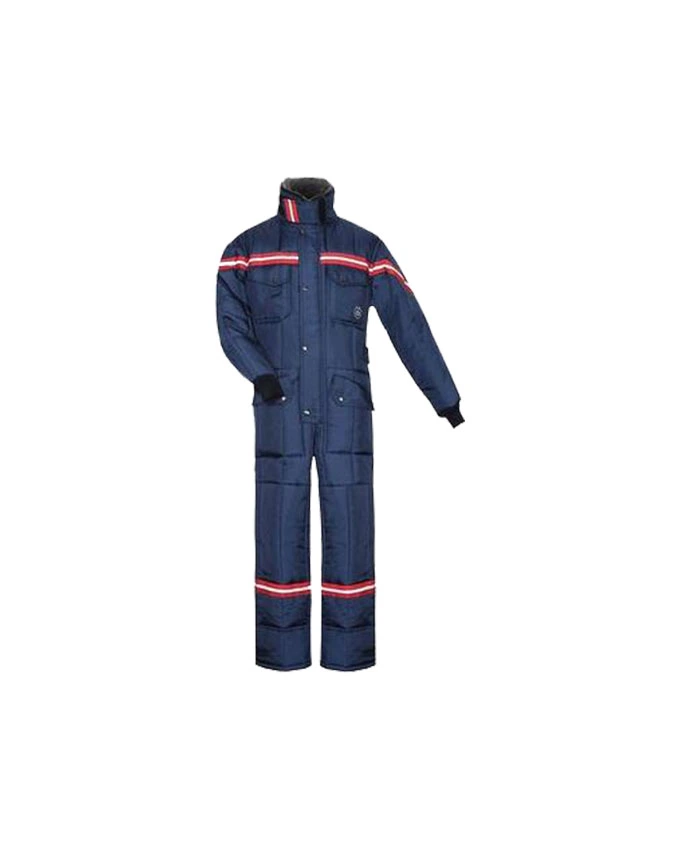 Cold Room Coverall With Reflective Strip Small Blue