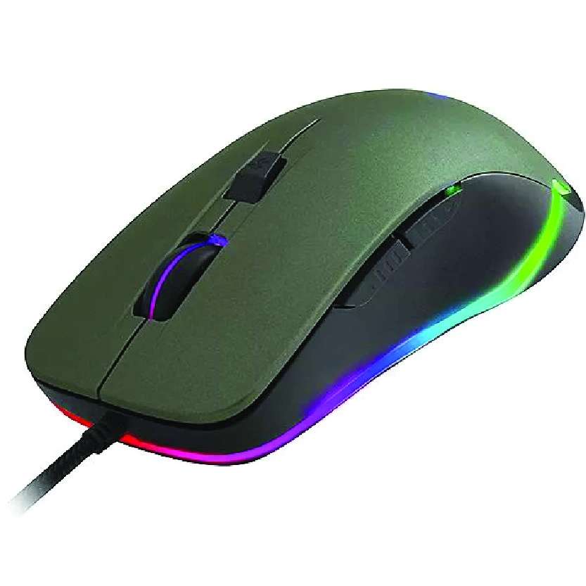 Cliptec USB powered with dancing RGB Pro-Gaming Mouse (Grey)