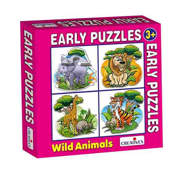 Early Puzzles- Wild Animals – Age 3+ Creative