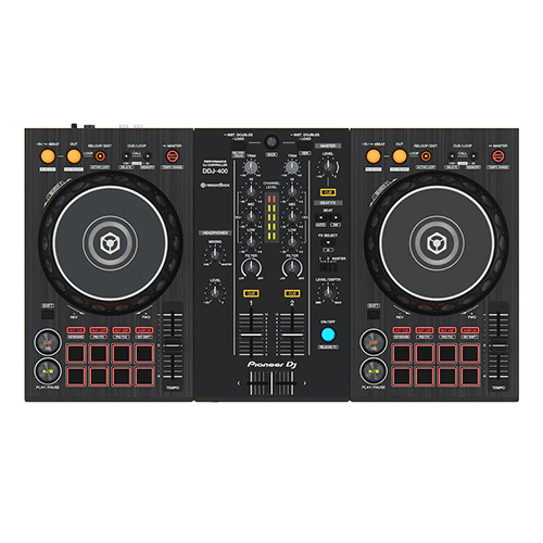 Pioneer DDJ-400 2-Deck Digital Beginner-friendly DJ controller for Rekordbox