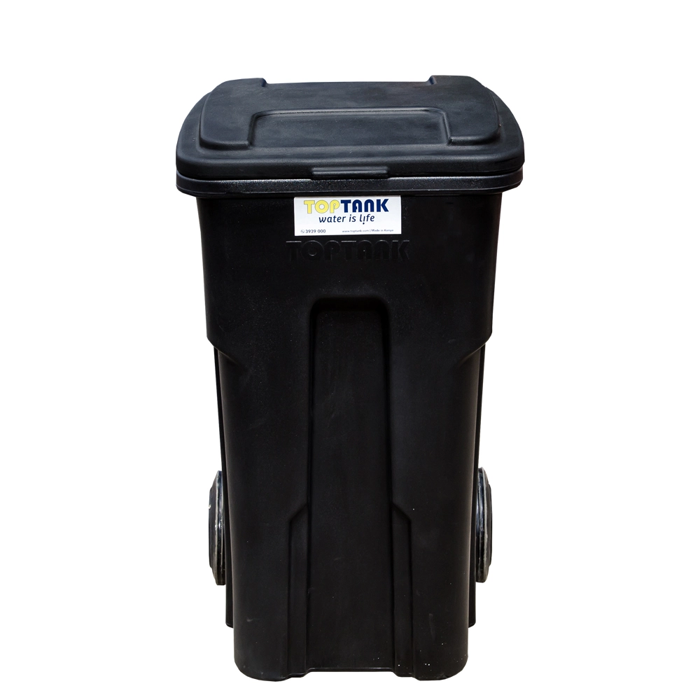 90 litre Garbage Bin With Wheels & Handle