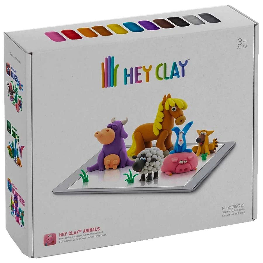 Air Dry Clay – Hey Clay Animals 18 Cans 222 X 186 X 72mm 275g Of Clay