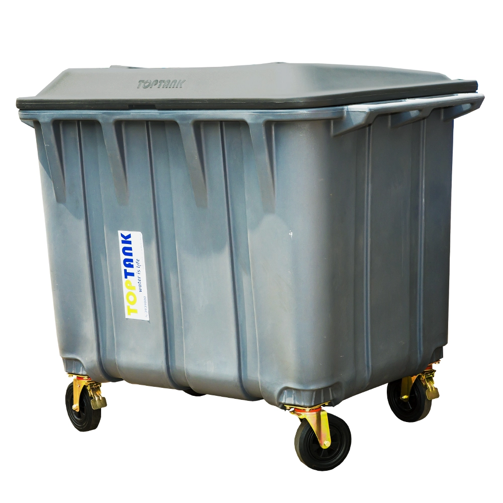 750 litre Garbage Bin with Wheels